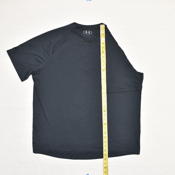 Under Armour Men's T Shirt Short Sleeve Crew Neck Polyester Black Size 2XL Gym - Picture 6 of 8